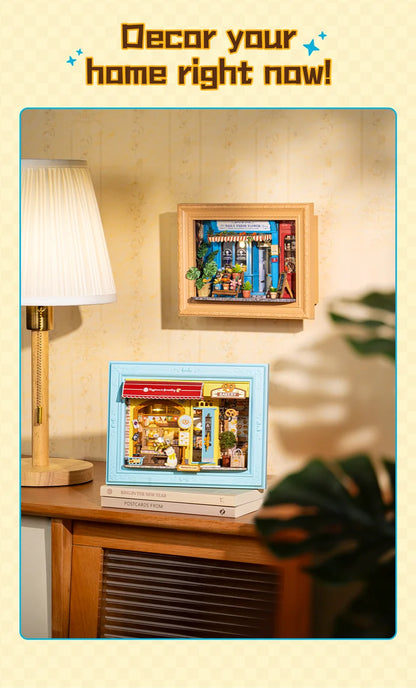 3D Shadow Box LED Light Up with Frame 3d wooden puzzle – building process