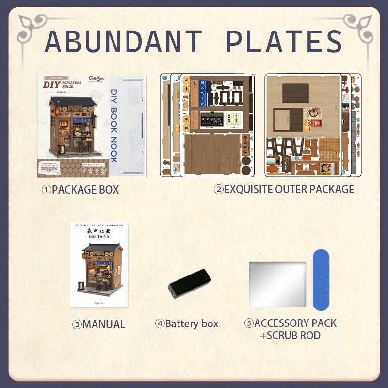 Light Bookshelf Insert book nook kit – view 15