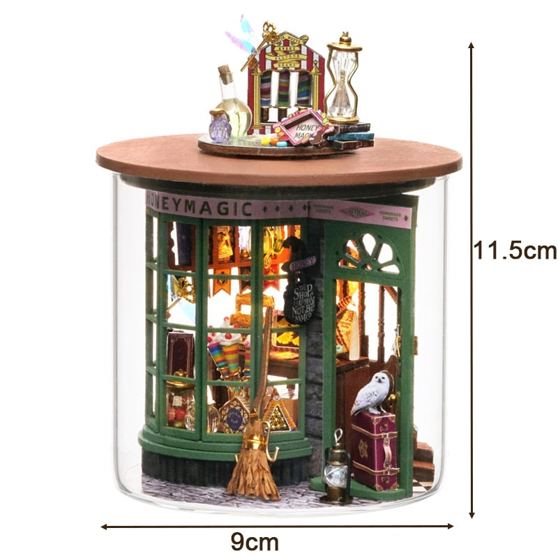 DIY Mini Casa Magic Greenhouse Garden Dollhouse Kit
