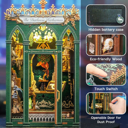 Darkness Herbarium DIY Book Nook Kit - Packaging Contents