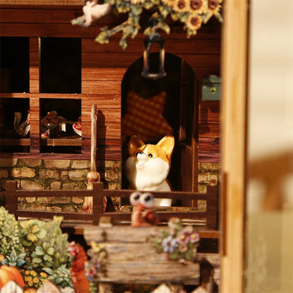 Country Cottage DIY Book Nook Kit - LED Lighting Feature