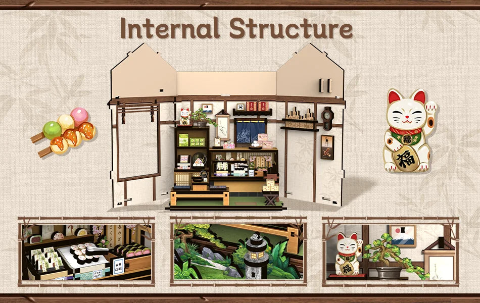 Miniature Bookshelf Insert Wooden book nook kit – view 17