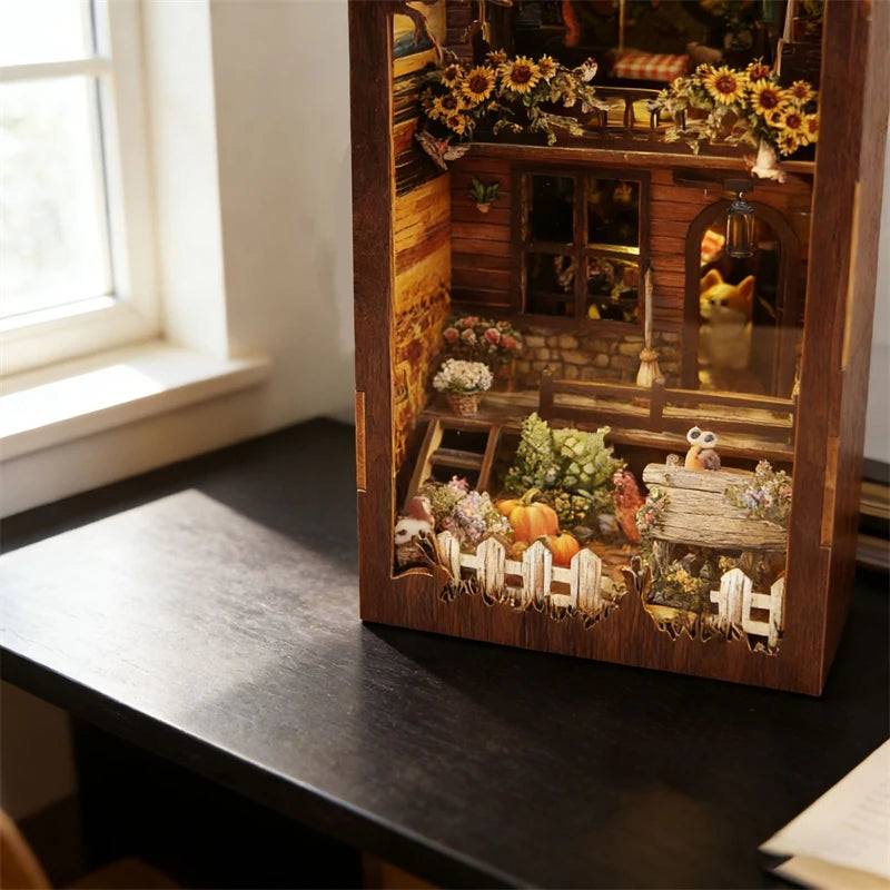 Country Cottage DIY Book Nook Kit - Detailed View