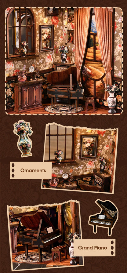 Wooden European Melody Box Shelf Insert Kits Book book nook kit – building process