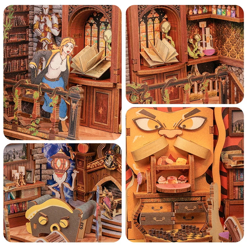 Fantastic Animals DIY Book Nook Kit - Size Reference