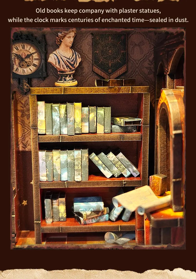 Wooden Miniature Model Owl Library Magic 3d wooden puzzle – view 11