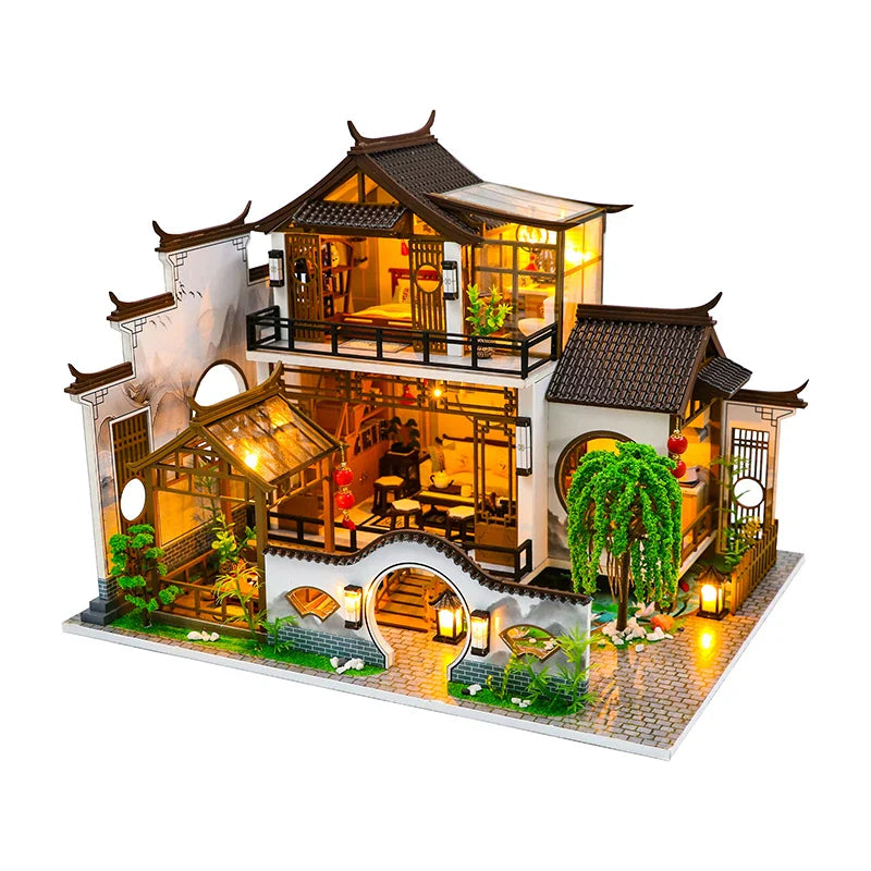 Japanese Ancient Casa DIY Dollhouse Kit