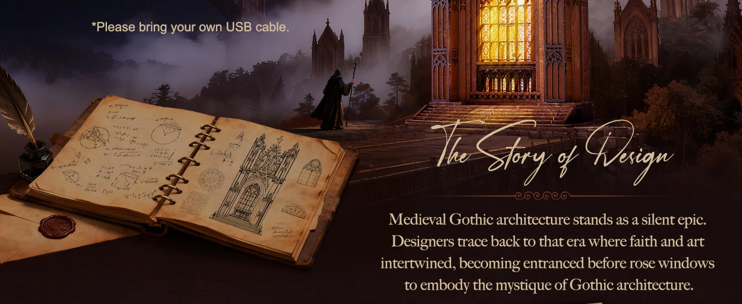 Tg Series Gothic Architecture Building 3 book nook kit – side angle