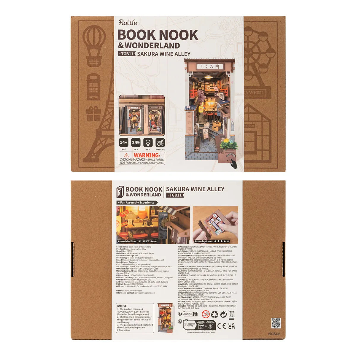Sakura Wine Alley DIY Booknook Kit
