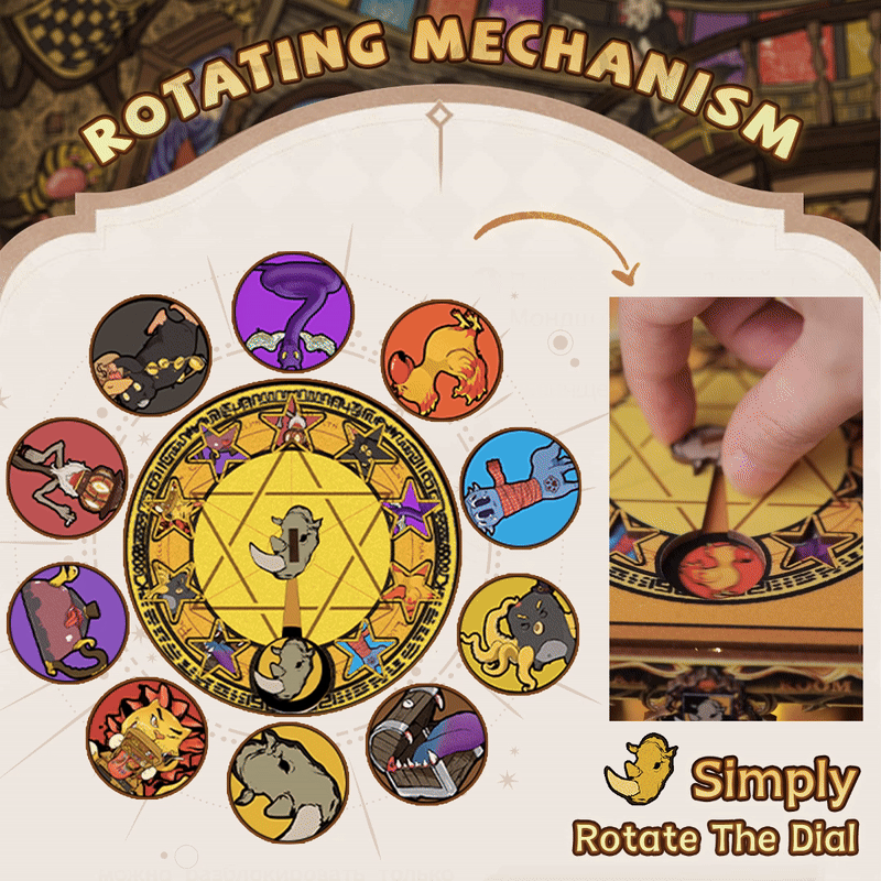 Fantastic Animals DIY Book Nook Kit - Packaging Contents