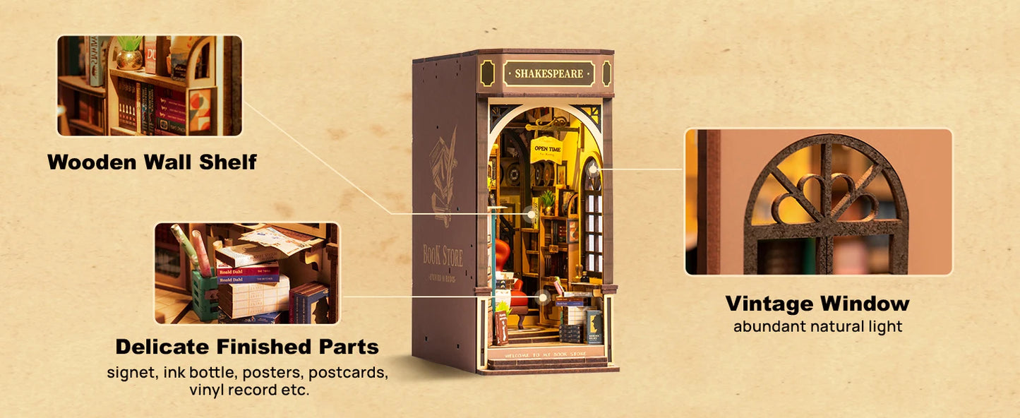 Shakespeare DIY Book Nook Kit