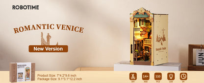 Robotime Romantic Venice Book Nook Kit