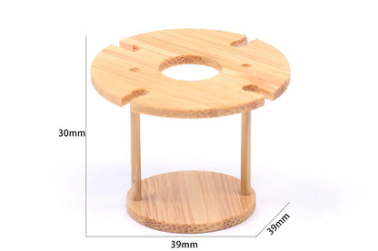 Miniature Bamboo Wine Rack Set for 1:6 Dollhouse