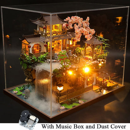 Big Chinese Garden DIY Dollhouse Kit