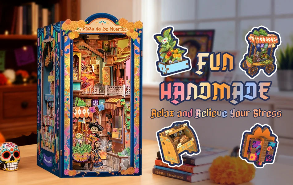 Laser Cut 3D Wooden book nook kit – view 15