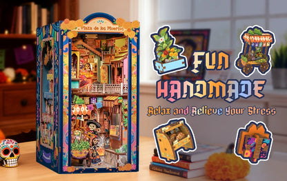Laser Cut 3D Wooden book nook kit – view 15