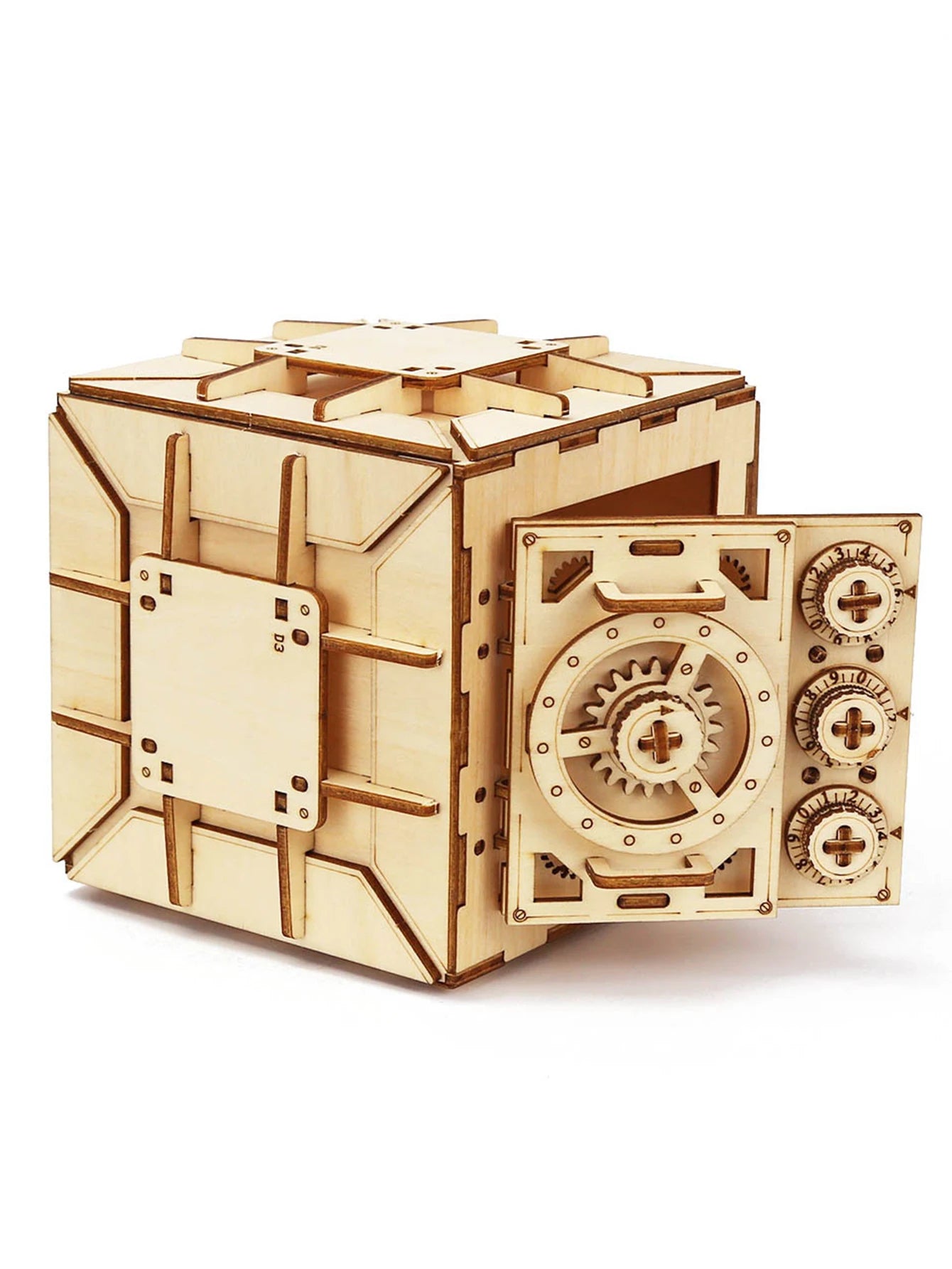 Locker Box 3d wooden puzzle – detailed view