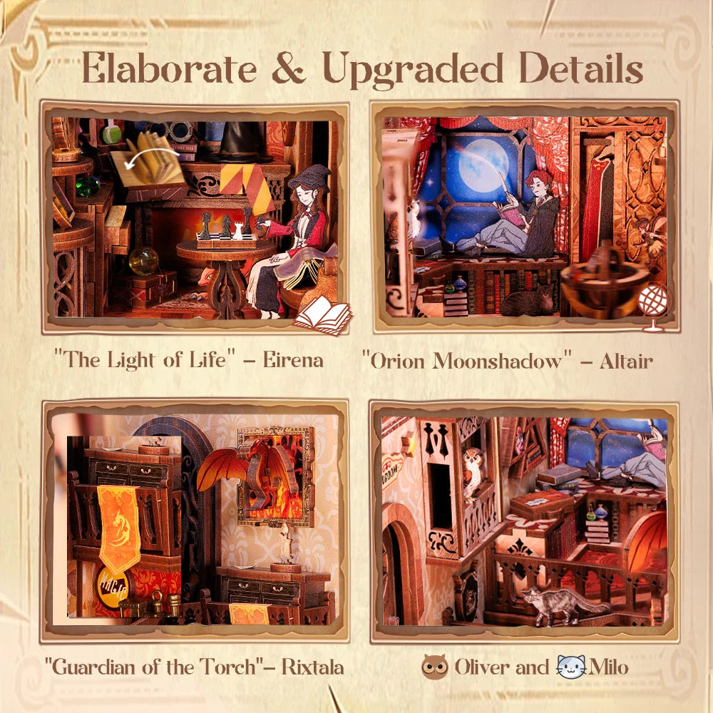 CUTEBEE Book Nook Kit Sets