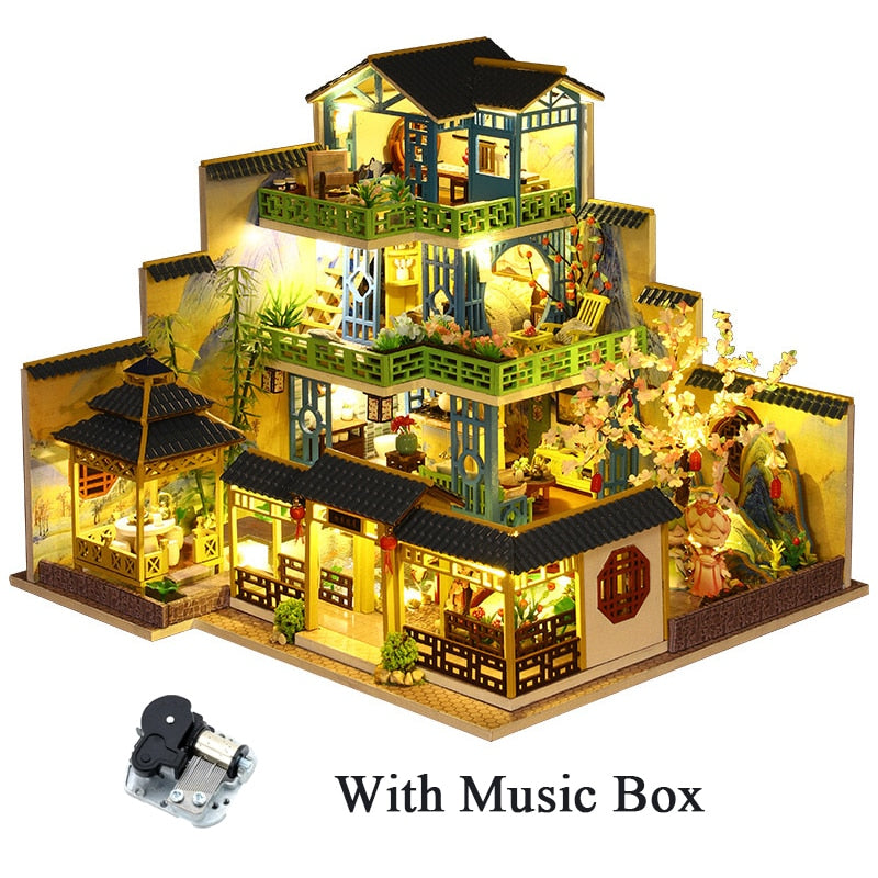 Japanese Garden DIY Dollhouse Kit