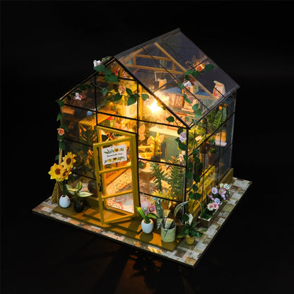 Sunshine Flower House DIY Dollhouse Kit
