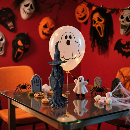 Gothic Ghost Witch Statue book nook kit – close-up details