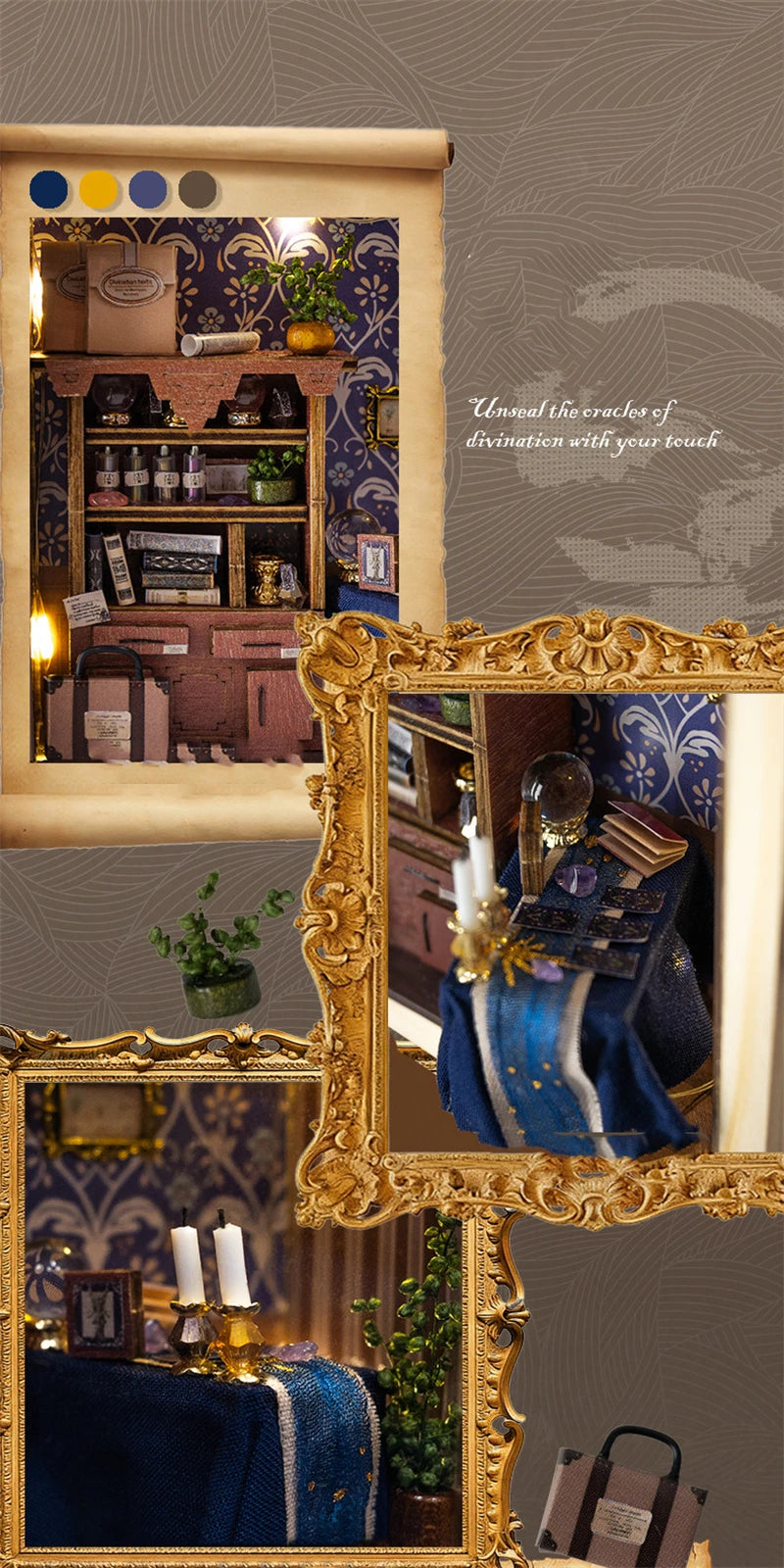 Wooden Sewing Shop Photo Frame Miniature with 3d wooden puzzle – view 19