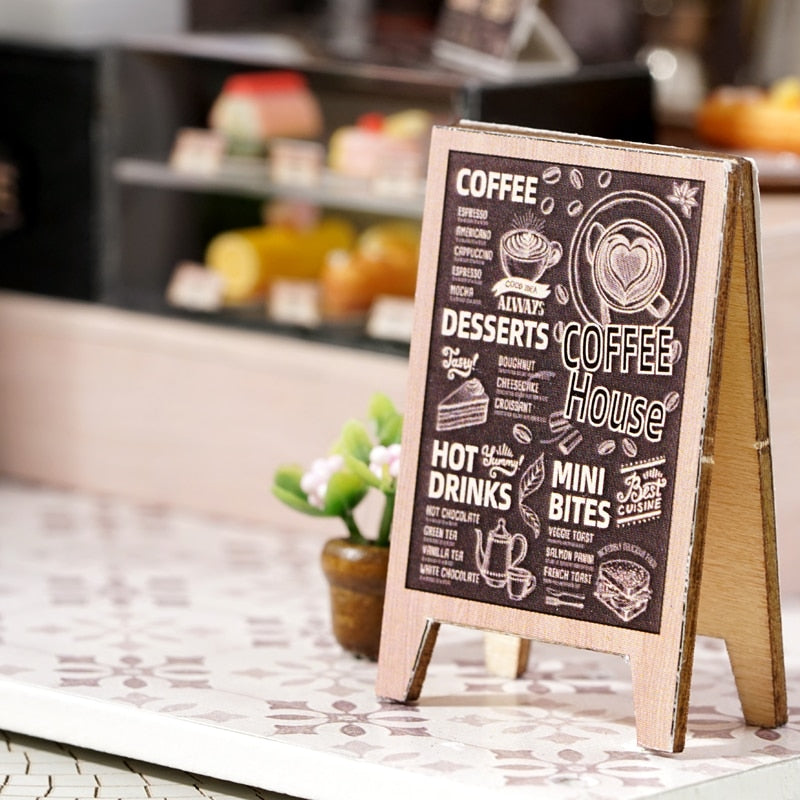 Leisurely Coffee Shop DIY Dollhouse Kit
