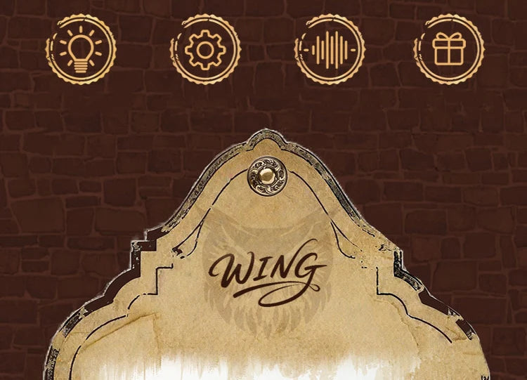 Wooden Miniature Model Owl Post Office 3d wooden puzzle – side angle