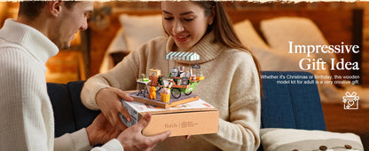 Vienna Bookstore Foldable 2 Story European miniature house kit – view 20