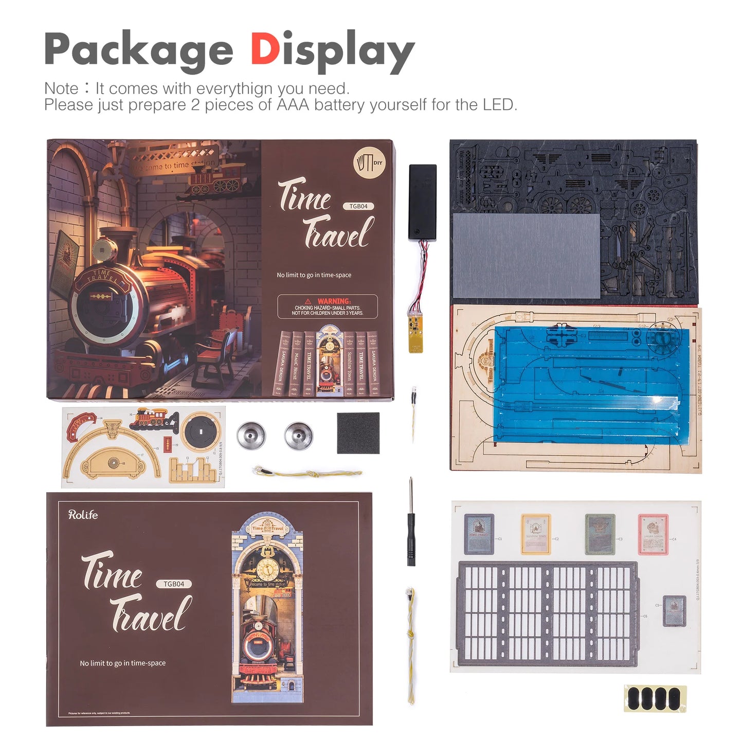 Rolife Sakura Densya TGB01 DIY Book Nook Kit