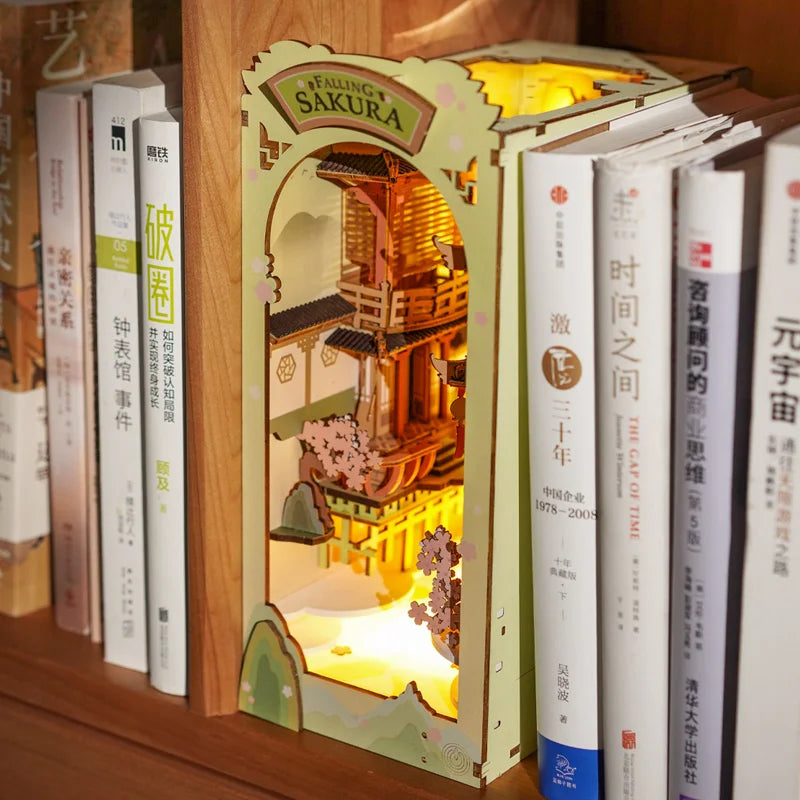 Rolife Falling Sakura Book Nook Kit
Step