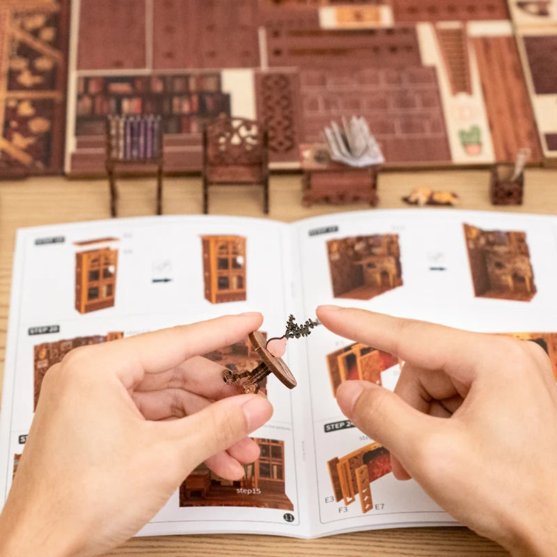 Eternal Bookstore DIY Book Nook Kit - Building Process