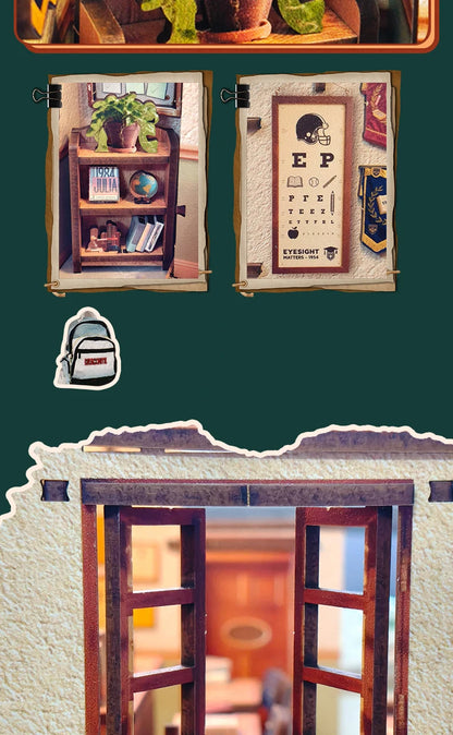 Wooden the Classroom Miniature Student Days 3d wooden puzzle – view 28