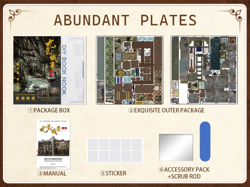 Twilight Warriors DIY Book Nook Kit - LED Lighting Feature