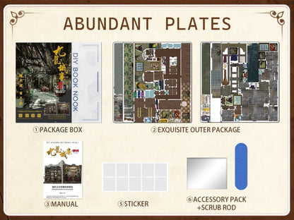 Twilight Warriors DIY Book Nook Kit - LED Lighting Feature