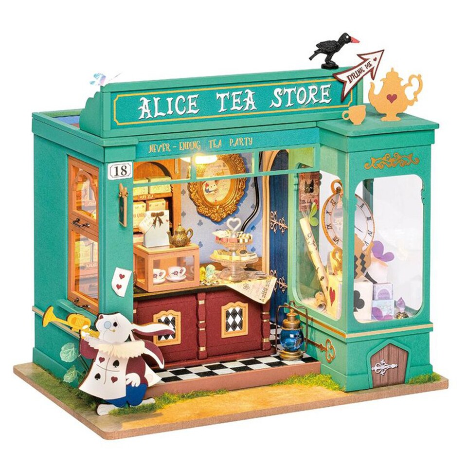 Rolife Alice's Tea Store DIY Dollhouse Kit