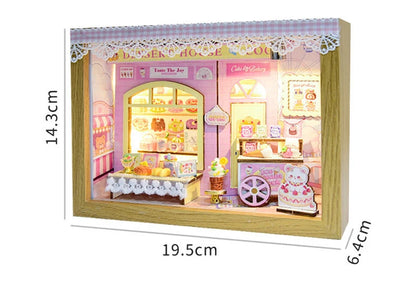 Wooden Dessert Store Miniature LED 3d wooden puzzle – view 13