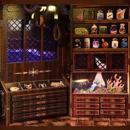 Rare Beast Collection DIY Book Nook Kit - Assembly Components