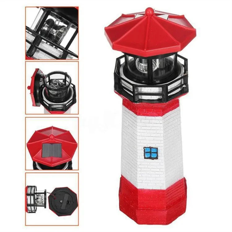 Solar Rotating Lighthouse Decor book nook kit – packaging and contents