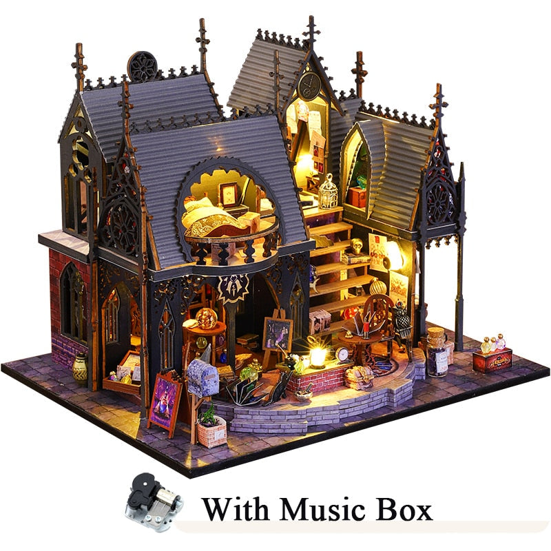 Luna Magic House Retro DIY Dollhouse Kit