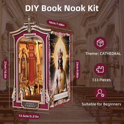 Cathedral Scene DIY Book Nook Kit - Complete DIY Kit