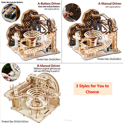 Marble Run Set Mechanical Model 3d wooden puzzle – view 17