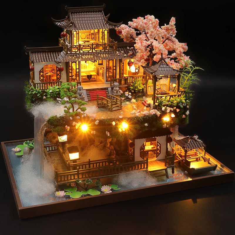 Big Chinese Garden DIY Dollhouse Kit