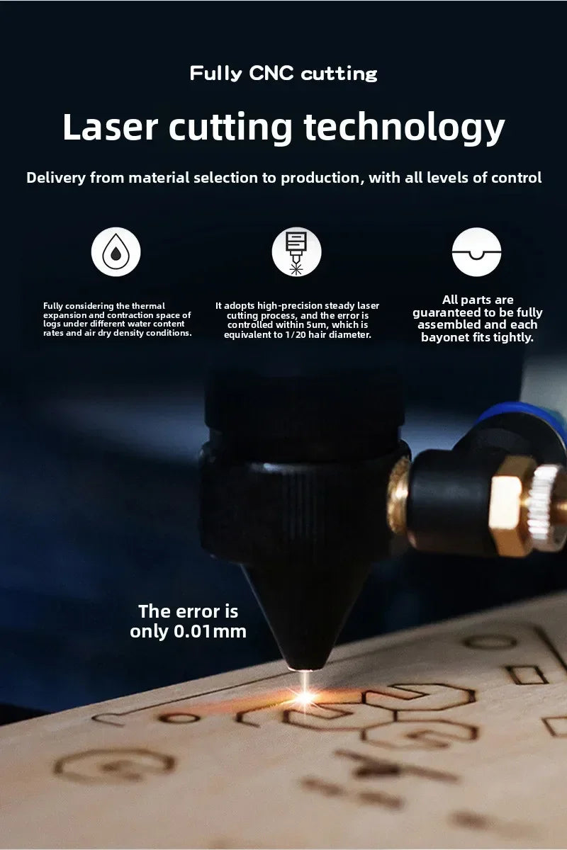 House Royal Castle Taj Mahal 3d wooden puzzle – building process