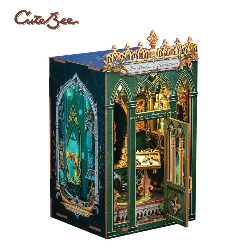 Darkness Herbarium DIY Book Nook Kit - Assembly Components