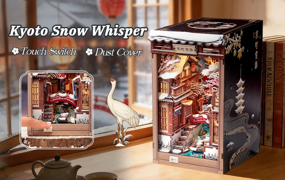 Kyoto Snow Whisper Miniature book nook kit – view 13