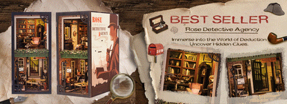 CUTEBEE Book Nook Kit Sets
