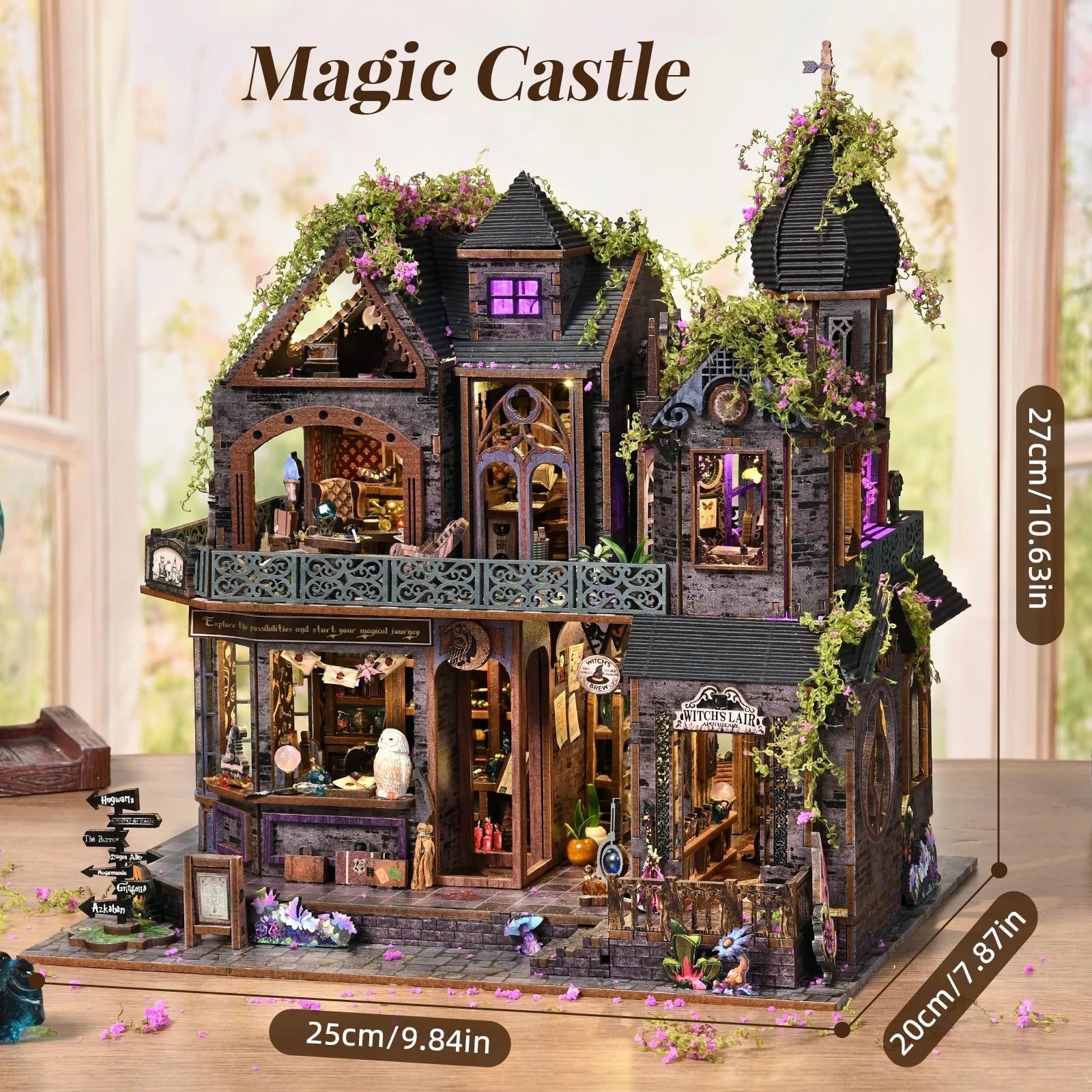 Magic Castle DIY Book Nook Kit - Finished Display