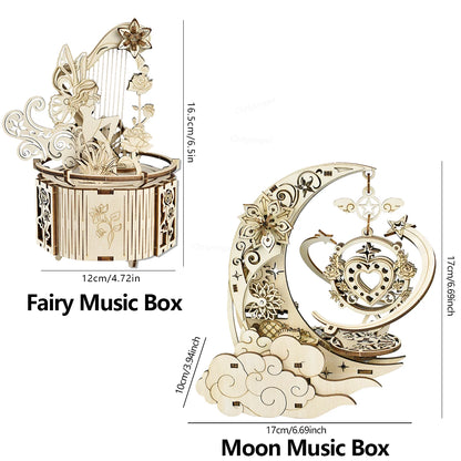 Moon Star Model Rotating 3d wooden puzzle – view 36