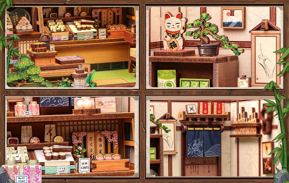 Miniature Bookshelf Insert Wooden book nook kit – view 42